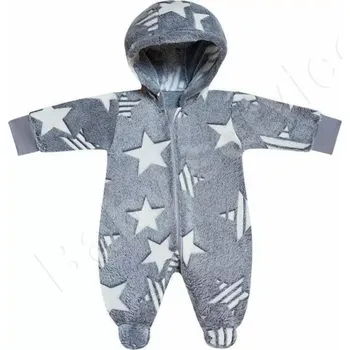 dívčí zimní kombinéza Kombinéza s kapucí wellsoft Hvězdy Baby Service velikost 56 (8548)