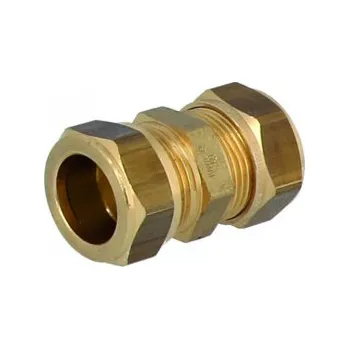 Fitinka Mosazná svěrná spojka 22 mm x 22 mm