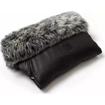 Rukávník s kožíškem JASMINE - černý