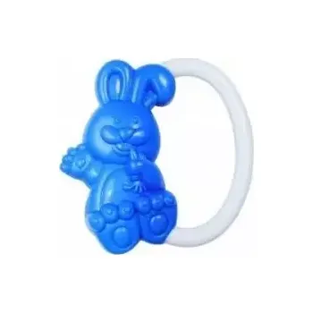 Hračka pro nejmenší Chrastitko zajíček na kroužku