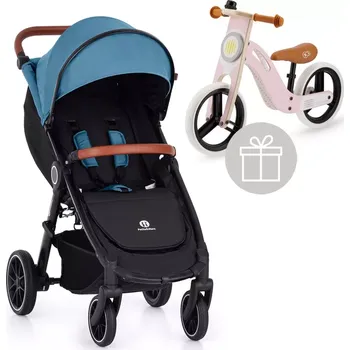 Kočárek PETITE&MARS Kočárek sportovní Street+ RWS Oak Ocean Blue Complete + odrážedlo Uniq Pink (VP-F177289)