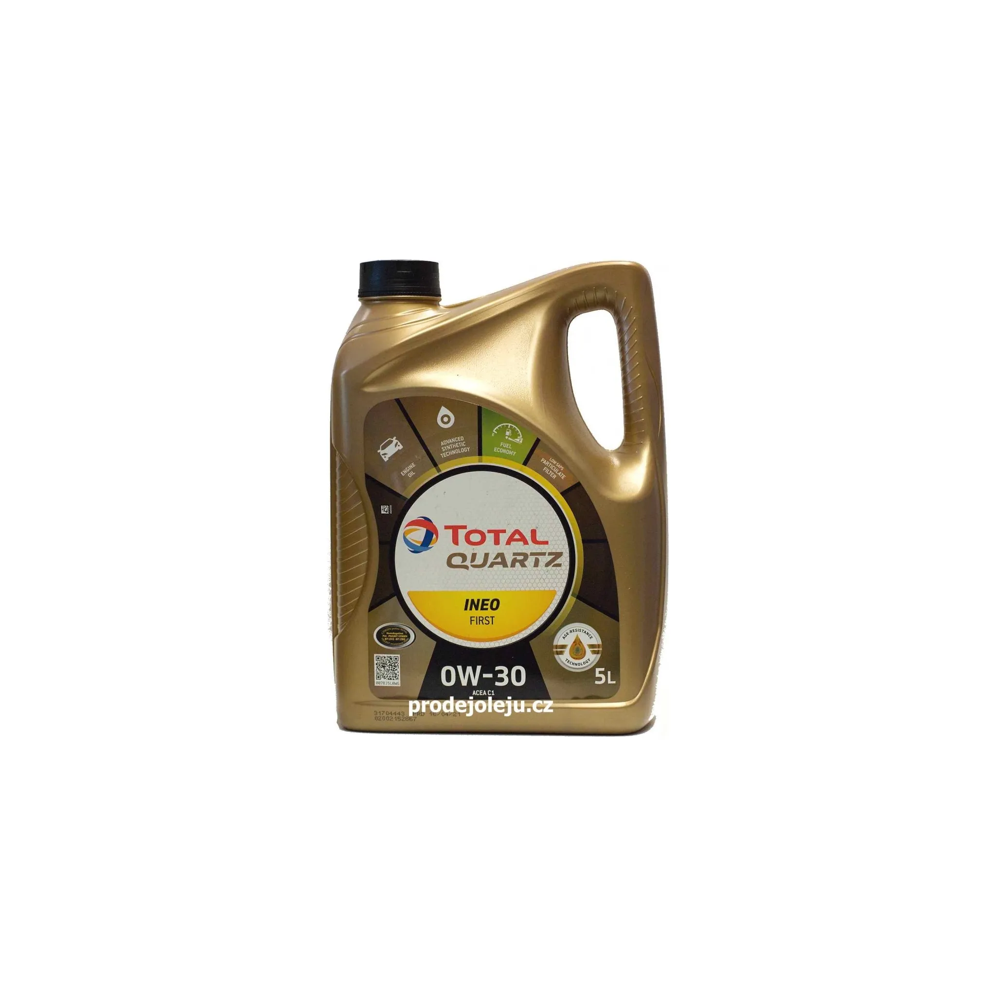 Fotografie 3 - Motorový olej TOTAL Quartz Ineo First 0W-30 5 l