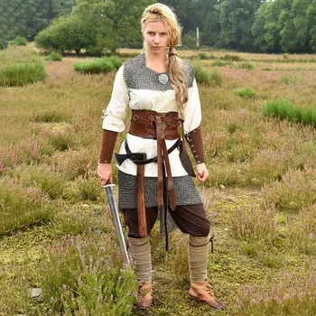 Epic Armoury Kožený korzetový pás hnědý