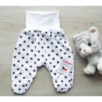 Dupačky AMÁLKA Bavlněné polodupačky, tmavé hvězdičky Velikost: 74