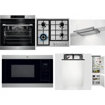 Set domácích spotřebičů AEG BSK792380M + AEG Mastery StepPower HGB64420SM + AEG DPE5660M + AEG Mastery MSB2547D-M + AEG Mastery GlassCare FSE73407P + AEG TSC6M181ES