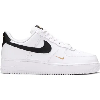 Dámské tenisky Nike Air Force 1 Low '07 Essential White Black Gold Mini Swoosh Velikost: 38.5 CZ0270-102