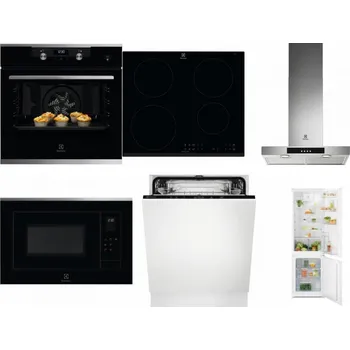 Set domácích spotřebičů ELECTROLUX KODEH70X + ELECTROLUX LIR60430 + ELECTROLUX LFT426X + ELECTROLUX LMS4253TMX + ELECTROLUX EEA27200L + ELECTROLUX LND5FE18S