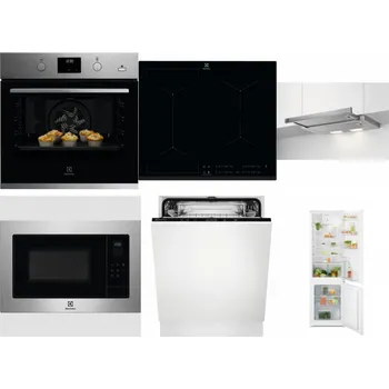 Set domácích spotřebičů ELECTROLUX KODGH70TX + ELECTROLUX EIV634 + ELECTROLUX LFP326S + ELECTROLUX EMS4253TEX + ELECTROLUX EEA27200L + ELECTROLUX LND5FE18S