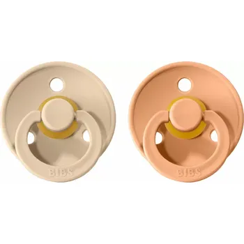 BIBS Colour dudlíky z přírodního kaučuku 2ks velikost 1 (0-6měs) Vanilla/Peach