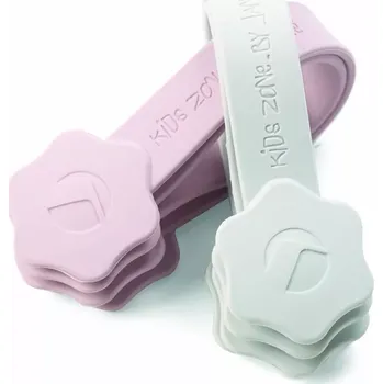 JANÉ Úchyty na kočárek silikónové s magnetem Boho Pink 4 ks