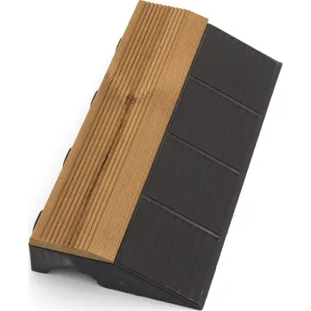 FMT Dřevěný nájezd "samec" pro terasovou dlažbu Linea Combi-Wood - 40 x 20,5 x 6,5 cm