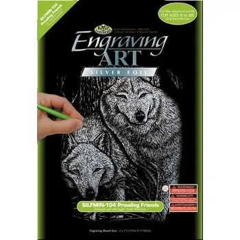 Výtvarná sada Royal Langnickel Seškrabovací obrázek- mini- Stříbrný- Psi