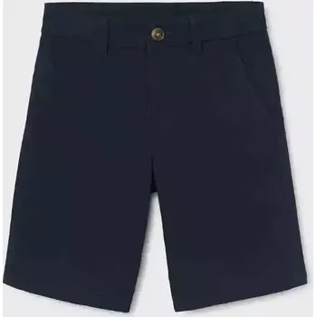 Chlapecké kraťasy Chlapecké plátěnné kraťasy Mayoral 242-37 Tmavě modré