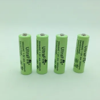 Článková baterie 4ks UltraFire AA 1.2V 3500mAh Ni-MH nabíjecí baterie