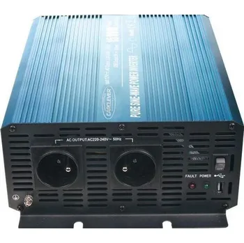 Měnič napětí Měnič napětí z 24V na 230V, 1500W sinus + USB