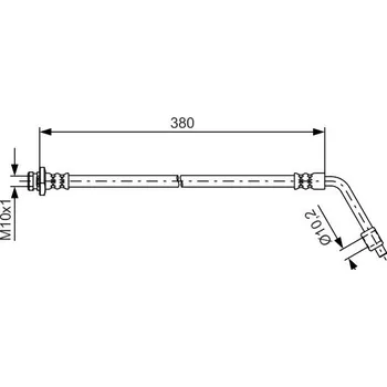 Brzdový systém Brzdová hadice BOSCH 1 987 481 623
