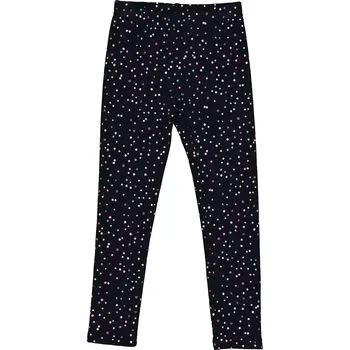 Dívčí zateplené legíny Topo in Fashion tmavě modré s puntíčky velikost 152 (40170-342)