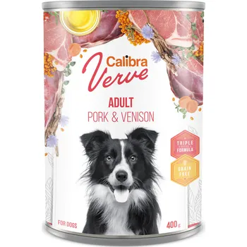 Krmivo pro psa Calibra Dog Verve konz. GF Adult Pork & Venison 400 g (min. odběr 12 ks)