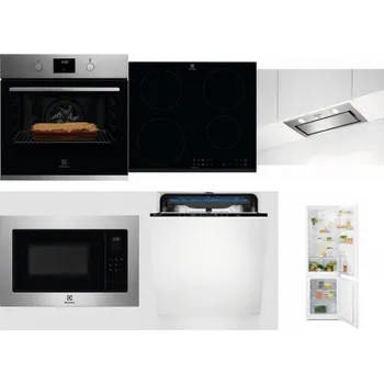 Set domácích spotřebičů ELECTROLUX KOFGH70TX + ELECTROLUX LIR60430 + ELECTROLUX LFG716X + ELECTROLUX EMS4253TEX + ELECTROLUX EES48200L + ELECTROLUX LND5FE18S
