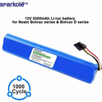 Sparkole 12V 5200mAh Li-ion náhradní baterie pro vysavač Neato BotVac 70e 75 80 85 D75 D85 a řady D