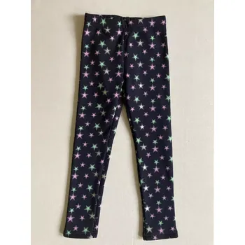 Dívčí legíny Dívčí zateplené legíny Topo in Fashion fialovo zelené hvězdy
