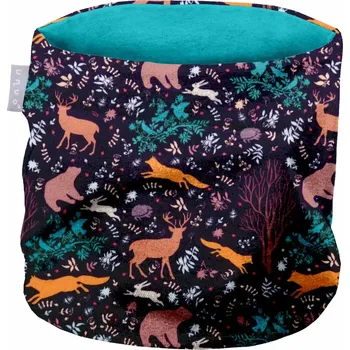 Nákrčník Dětský nákrčník Unuo fleec Noční zvířátka oboustranný