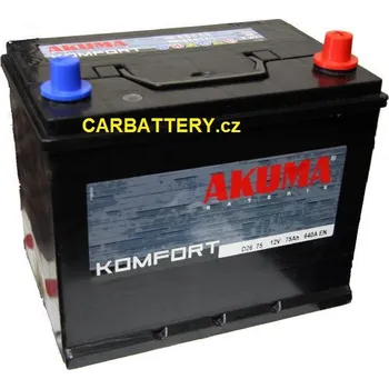 Autobaterie Autobaterie Akuma Komfort 12V 75Ah 640A - Japan Pravá