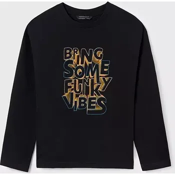 Chlapecké tričko Chlapecké triko dlouhý rukáv Mayoral 7061-32 černé velikost 166 (7061-32)