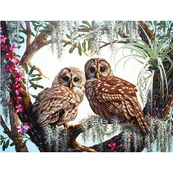 Mozaiková sada DIAMANTOVÁ MOZAIKA SOVA 06 - SLEVA -50%