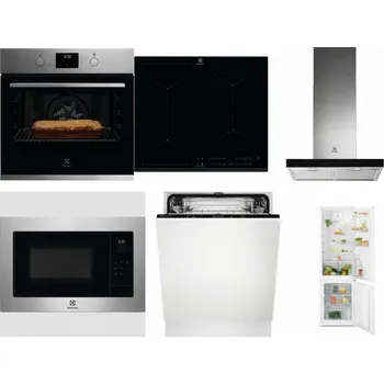 Set domácích spotřebičů ELECTROLUX KOFGH70TX + ELECTROLUX EIV634 + ELECTROLUX LFT766X + ELECTROLUX EMS4253TEX + ELECTROLUX EEA27200L + ELECTROLUX LND5FE18S