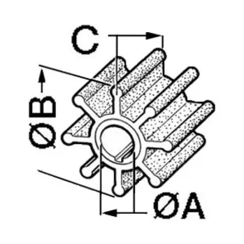 Lodní motor Impeller do lodních motorů Yamaha 20 - 25 hp
