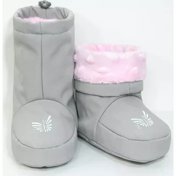 Capáčky ESITO Softshellové capáčky Nora šedá/růžová velikost 1