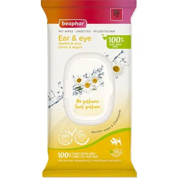 Hygienický ubrousek Vlhčené ubrousky BEAPHAR Bio Ear & Eye (30ks)
