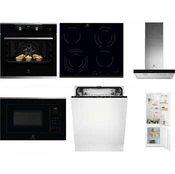 Set domácích spotřebičů ELECTROLUX KODEH70X + ELECTROLUX EHF6343FOK + ELECTROLUX LFT766X + ELECTROLUX LMS4253TMX + ELECTROLUX EEA27200L + ELECTROLUX LND5FE18S