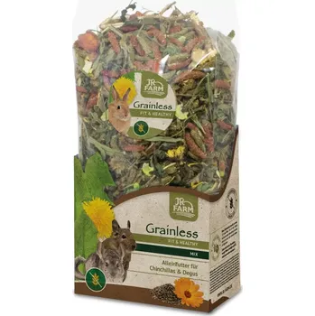 Krmivo pro hlodavce JR Farm Činčila a osmák Grainless Health Mix 600 g