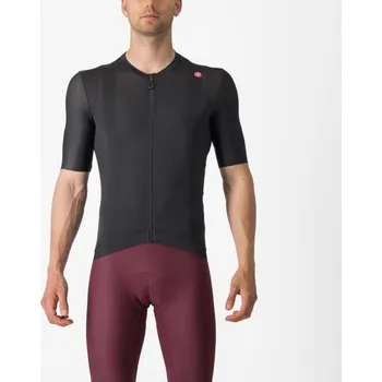 cyklistický dres CASTELLI Cyklistický dres s krátkým rukávem - ESPRESSO - antracitová 2XL