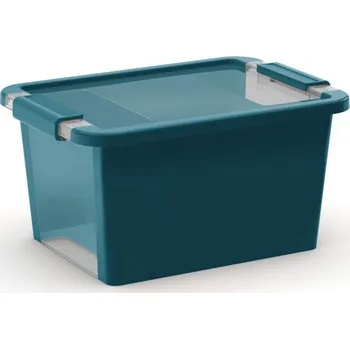 Úložný box Plastový úložný box Bi Box s víkem S tyrkysová Tyrkysová