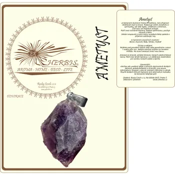 Přívěsek EX Herbis AHDL Přívěšek Surový nuget Ametyst 2cm EXH03993
