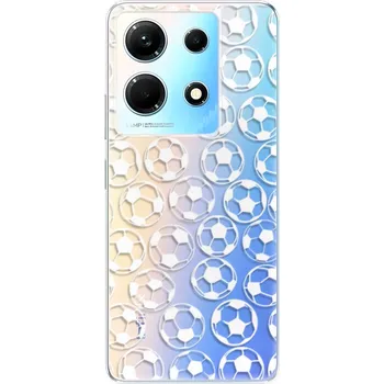 Pouzdro na mobilní telefon Odolné silikonové pouzdro iSaprio - Football pattern - white - Infinix Note 30