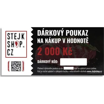 Dárkový potravinový koš Dárkový poukaz na nákup v hodnotě 2000Kč