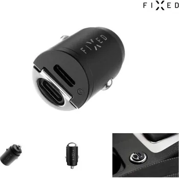 Auto-moto baterie Nabíječka CL FIXED a kabel USB-C/Light.30W, černý