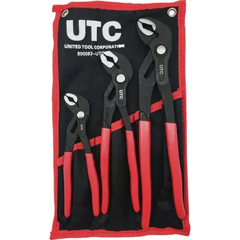 Kleště Kleště "sika" s aretační funkcí, tvrzené, 3 kusy, v tašce, Welzh (Welzh Werkzeug)