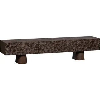 Televizní stolek WOOOD Hnědý dřevěný TV stolek Crustie 147 x 45 cm