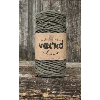 Příze Velká vlna Macrame 1,5mm Mořská řasa (Špagát na macrame Morska riasa)