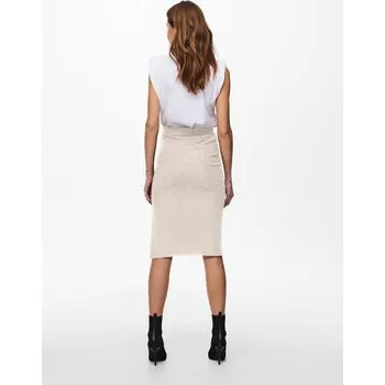 Dámská sukně ONLY Pouzdrová sukně Emma 15233600 Béžová Slim Fit L