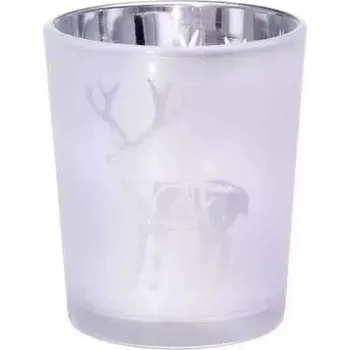 Svícen Bridgewater Candle Company Skleněný svícen na votivní svíčky s motivem jelena