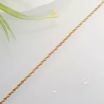 Náramek Náramek na nohu zlatý - kroucený