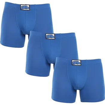 Boxerky 3PACK pánské boxerky Styx long klasická guma modré (3F1167) S Možnost vrácení zboží ZDARMA do 120 dnů!