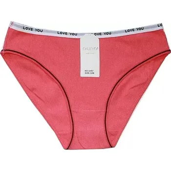 Dámské kalhoty Kalhotky do boků žebrové LOVE YOU pro ženy a dívky 6497 oranž 602/86