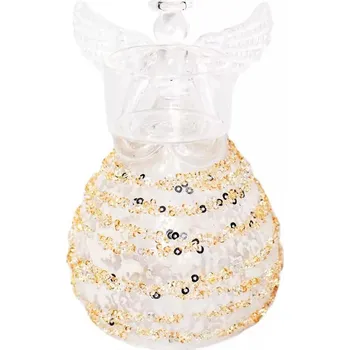 Vánoční dekorace Home decor Akrylový anděl svícen s LED světýlky